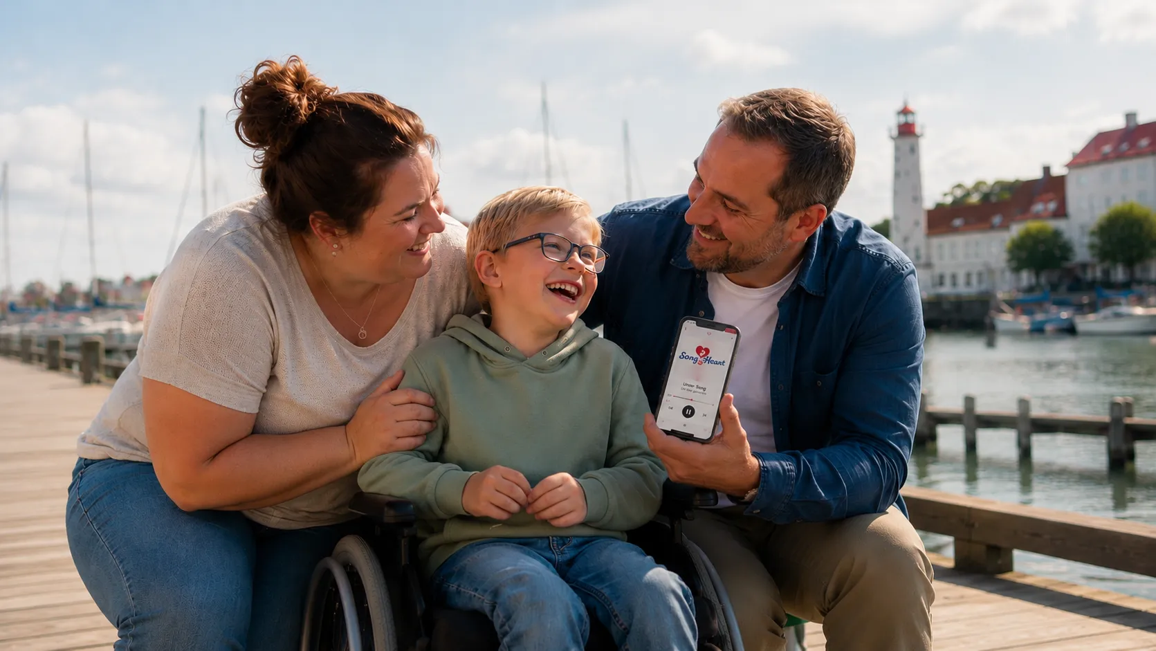 Emotionale Familienerinnerung mit personalisiertem Song und Inklusion